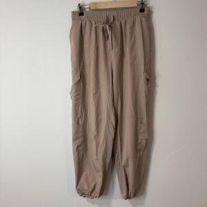 Albion Fit Women's Jetsetter Cargo Joggers Tan Cobblestone Medium Lightweight